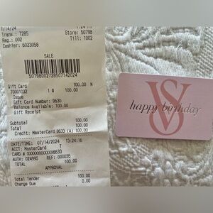 Victoria’s Secret Gift Card - $100